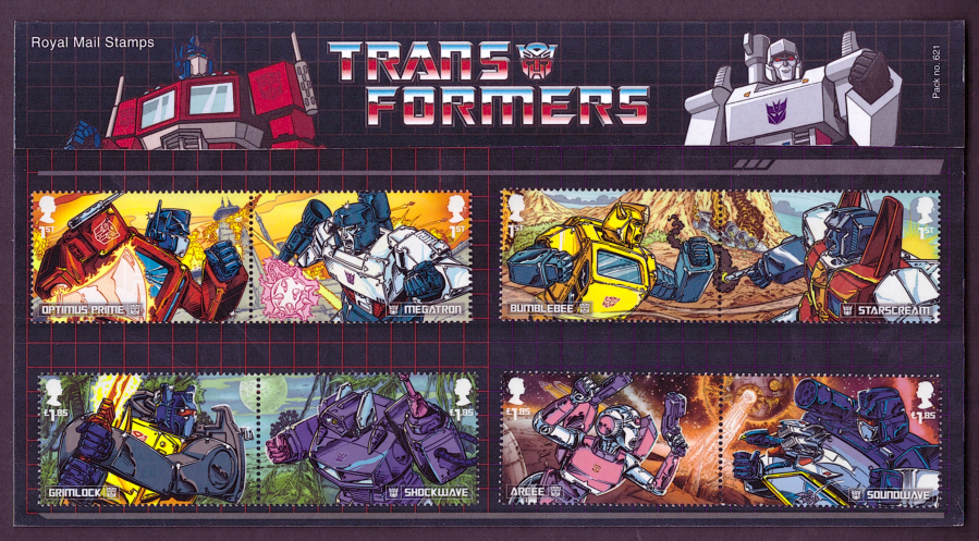 (image for) 2022 Transformers Royal Mail Presentation Pack 621